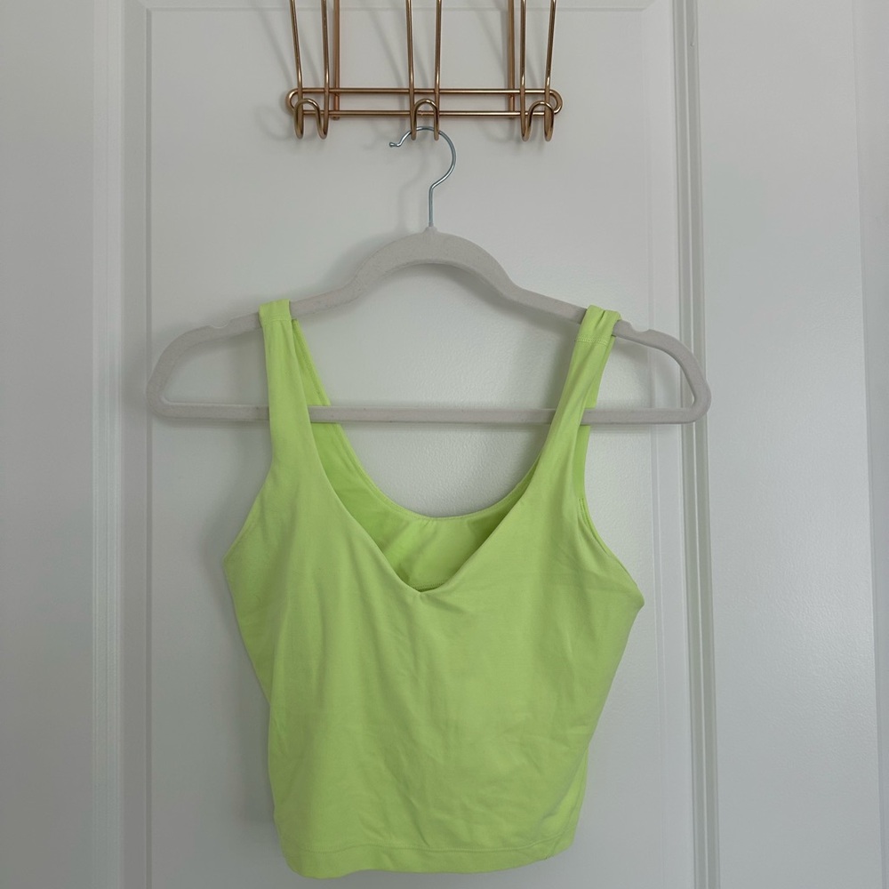 Lululemon Athletica Neon Yellow Tank Top